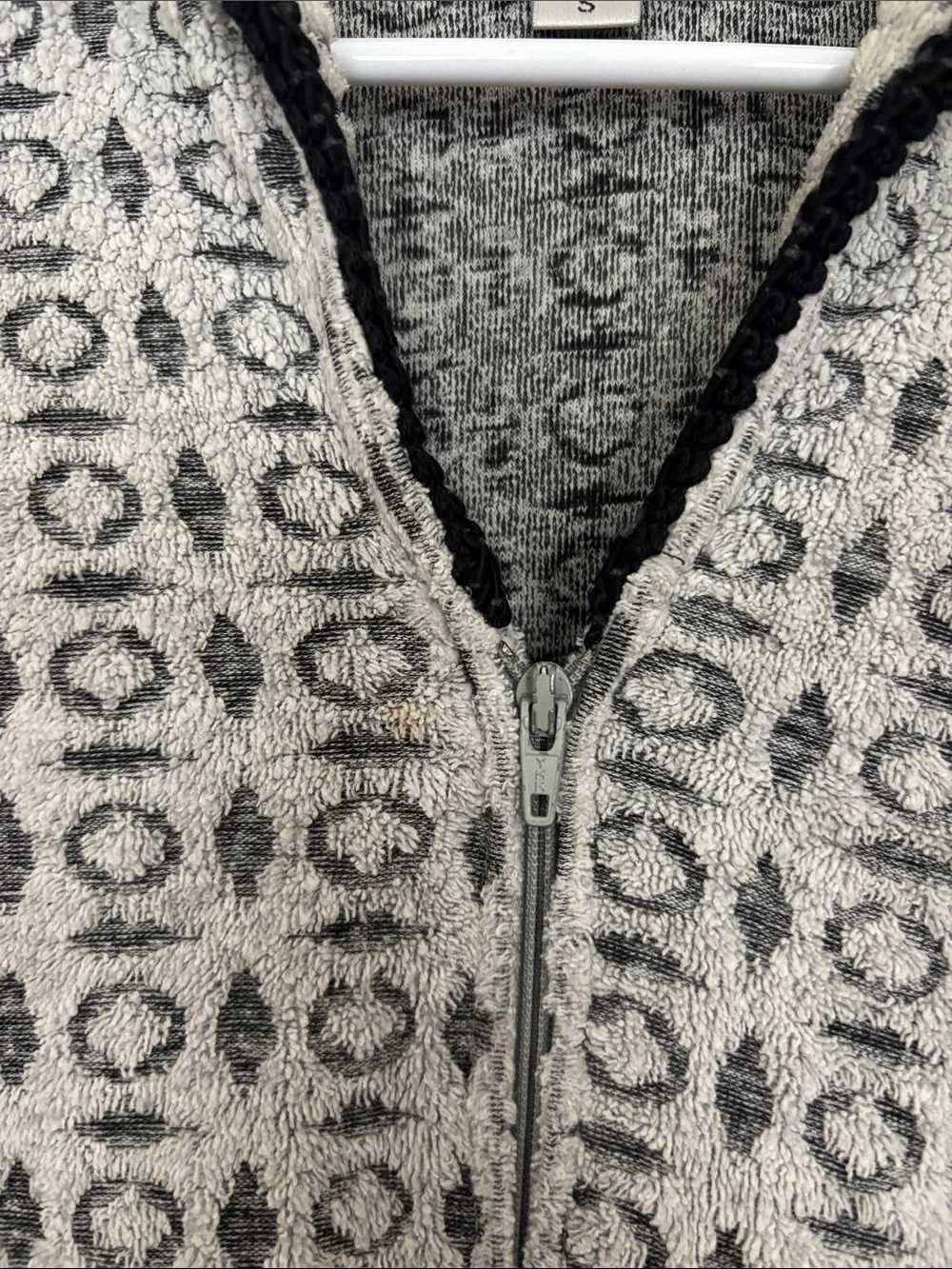 Michael Kors long-sleeve terry zip-up loungewear dress